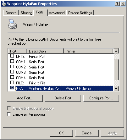 Configuring the printer properties (2)