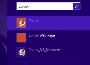 Starting Zoiper