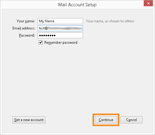Configure your email account (1)