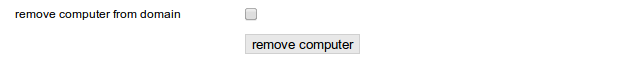 Remove a computer from the domain