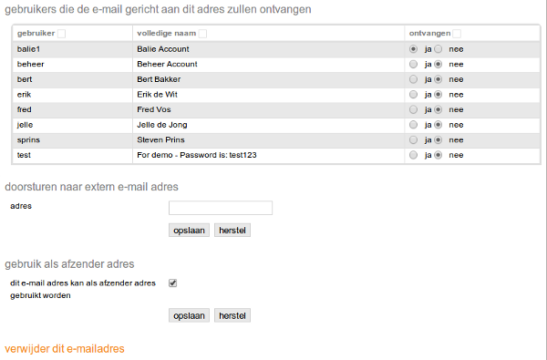 E-mailadres wijzigen