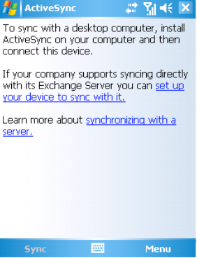 ActiveSync instellen
