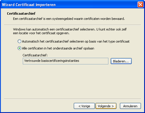 Wizard import Certificate (2)