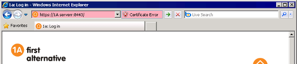 Working with a website containing a certificate warning