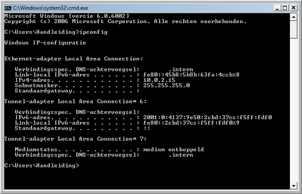 Finding the correct IP address