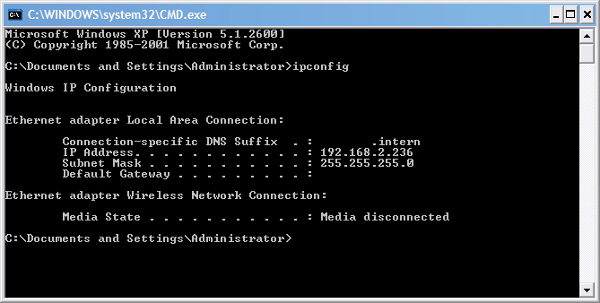 Finding the correct IP address