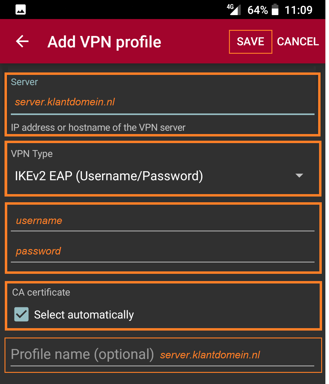 Create new VPN connection (2)