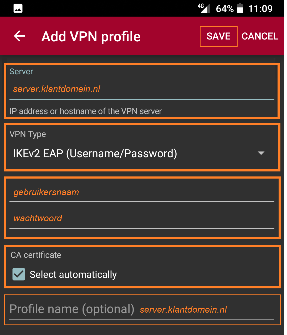 Nieuwe VPN-verbinding maken (2)