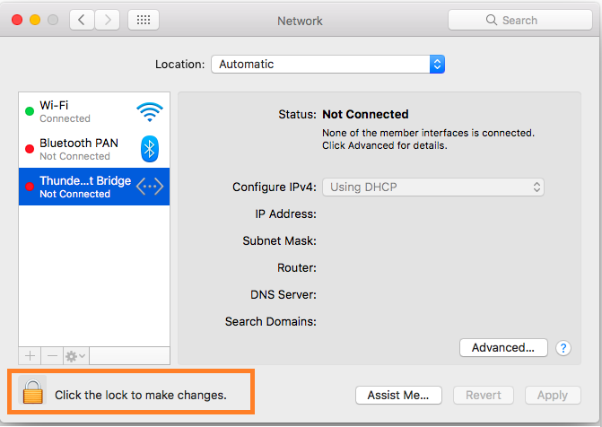 Changing Network Prefences