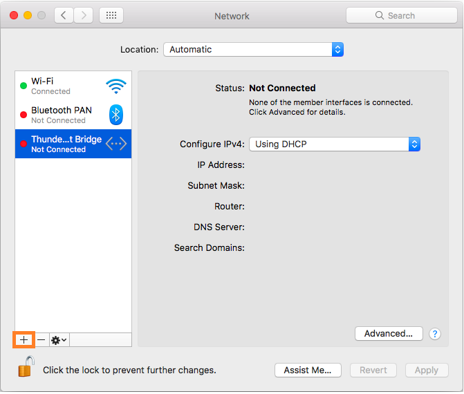 Creating a new VPN connection (1)