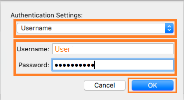 In Authentication Settings