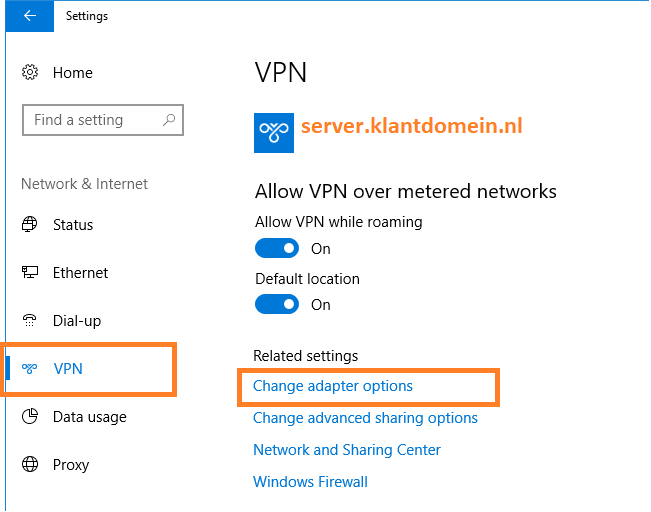 Open the Adapter Properties