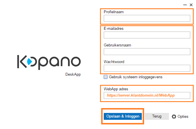 Configureer de Kopano DeskApp (1)