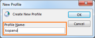 Create profile