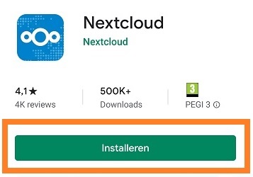 Download en installeer de Nextcloud Sync-client