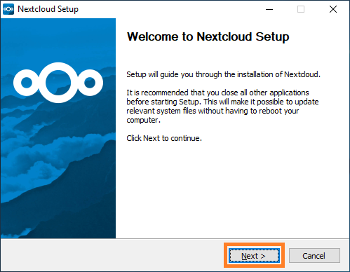 Start the Nextcloud installer (2)