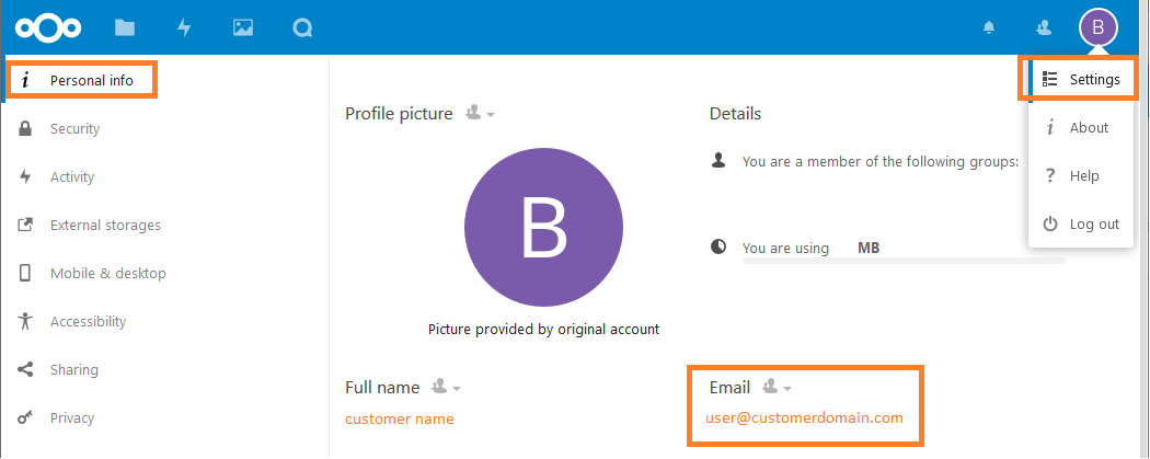 Check which emailaddress will receive the notifications sent by Nextcloud