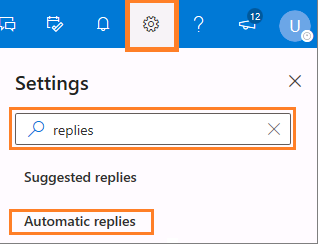 Setting automatic replies (1)