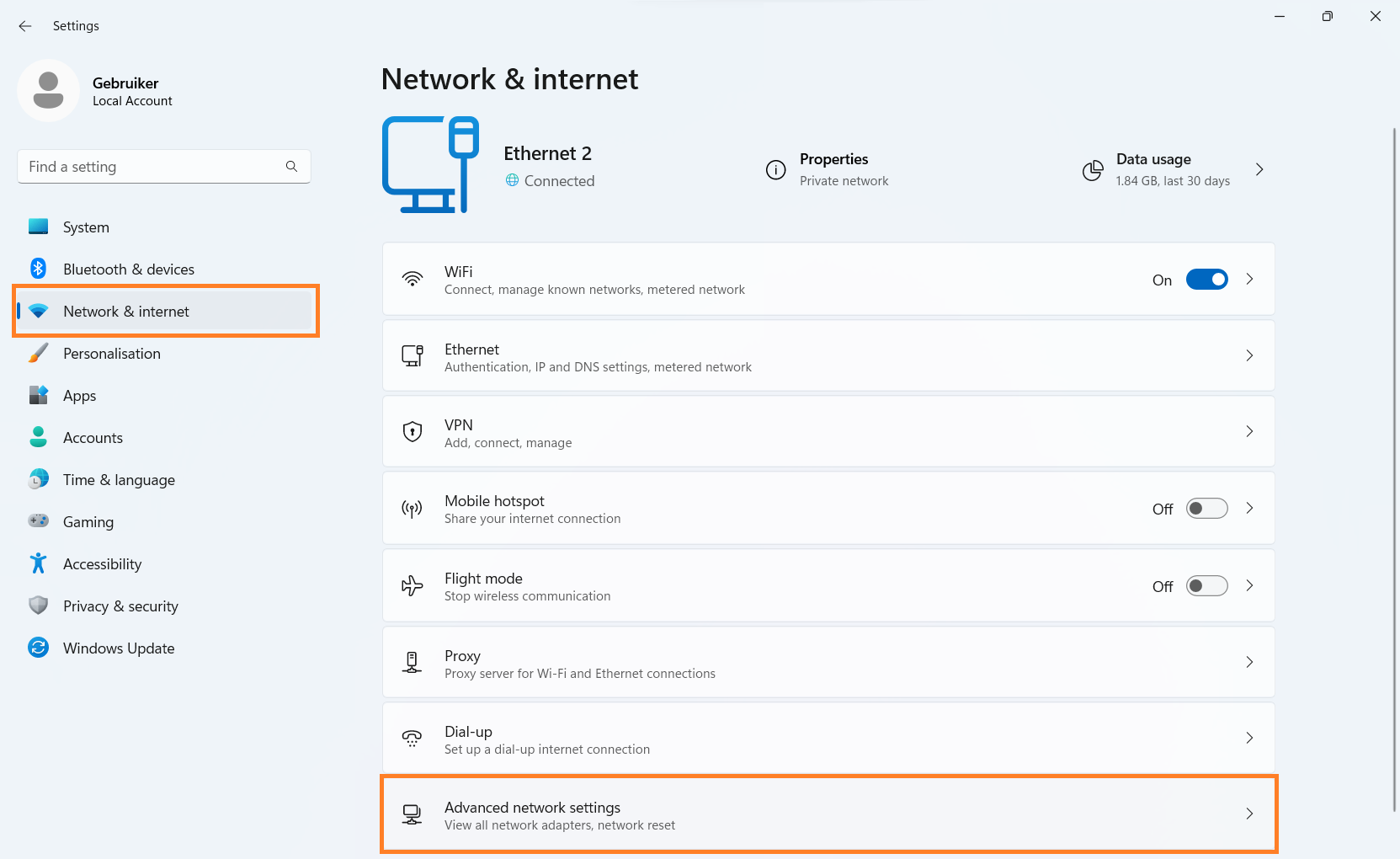 Open Network properties (2)