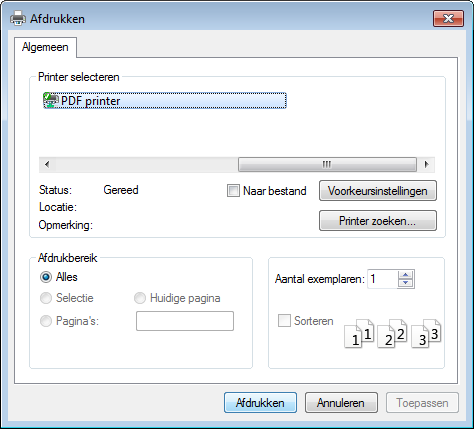 De PDF-printer gebruiken (3)