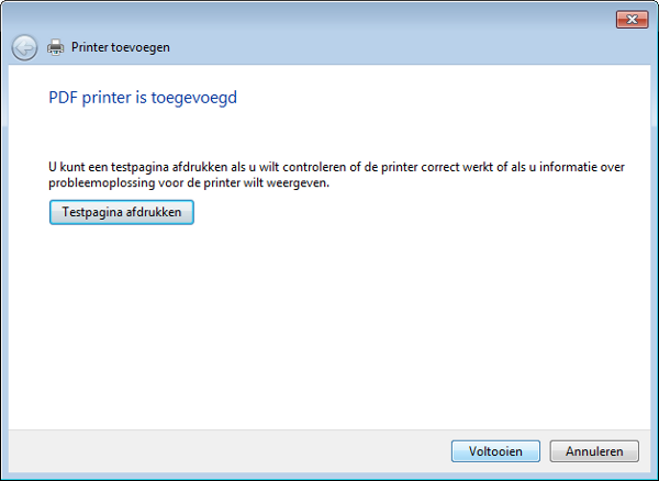 Add the PDF printer (8)