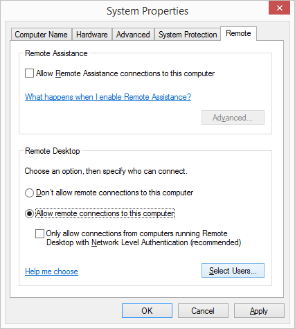 Configure Computer properties