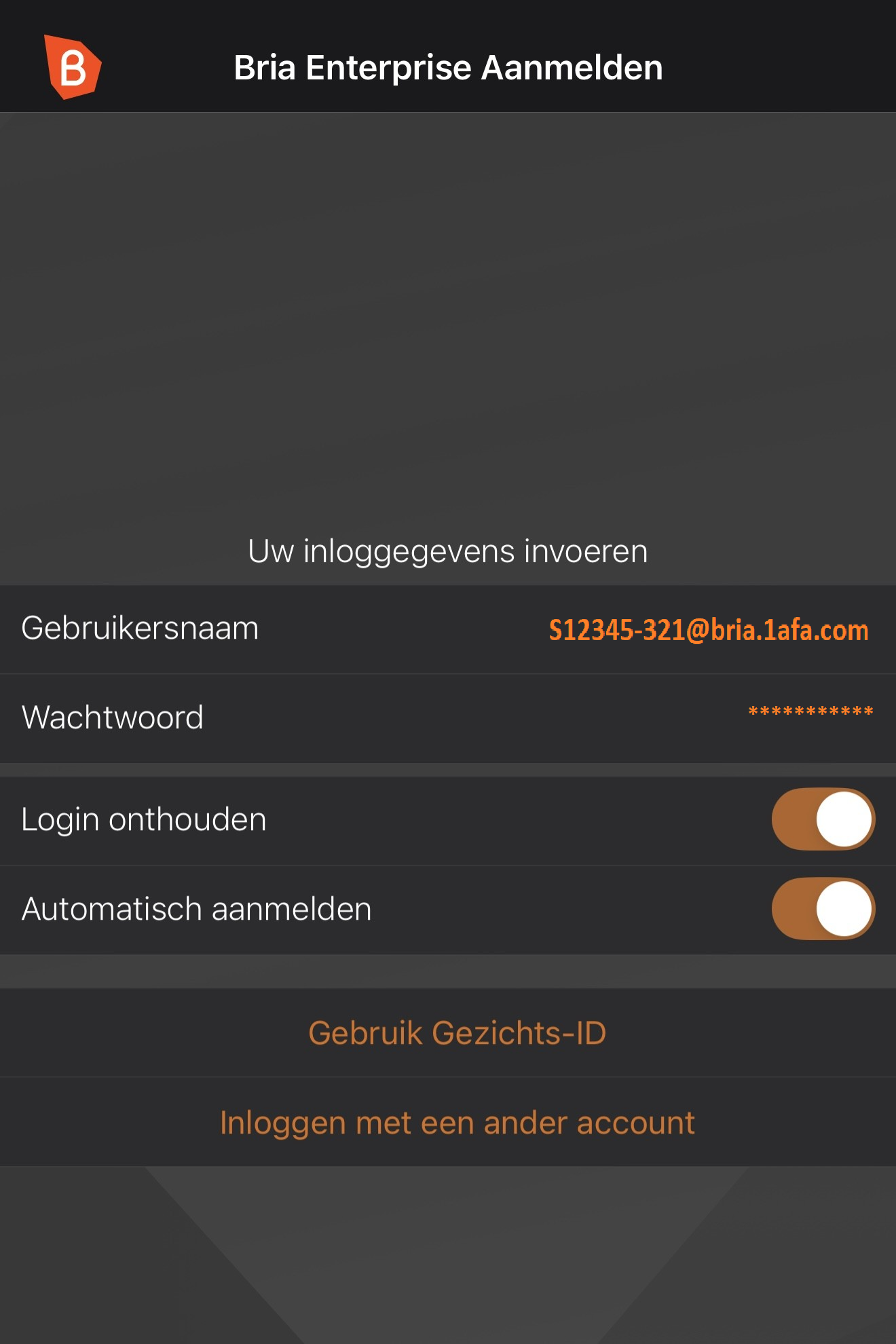 Configureer uw Bria-account