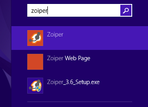 Zoiper starten
