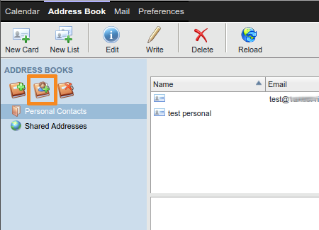 Add a shared address book