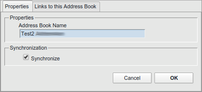 Modify a shared address book