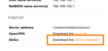 Download the SOGo Integrator