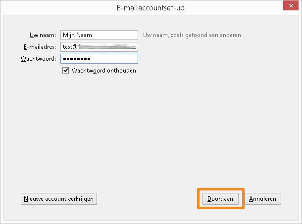 Stel uw e-mailaccount in (1)
