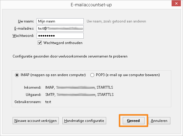 Stel uw e-mailaccount in (2)