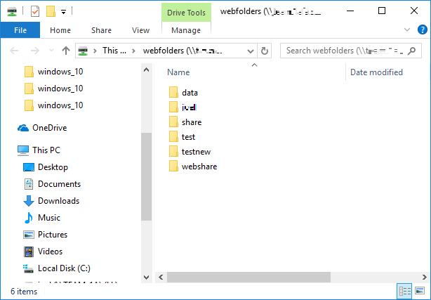 Webfolders is ready to use