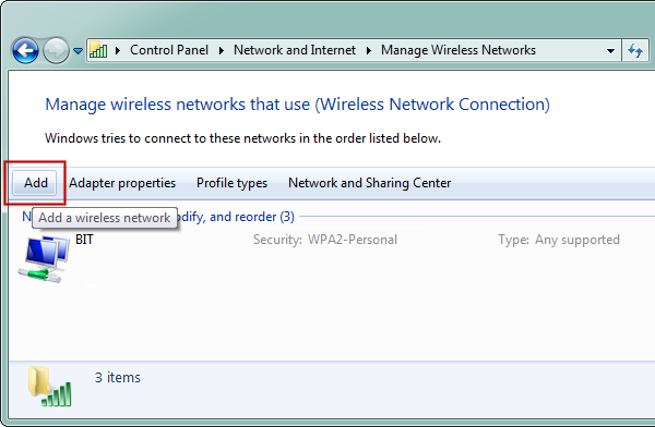 Add wireless network (1)