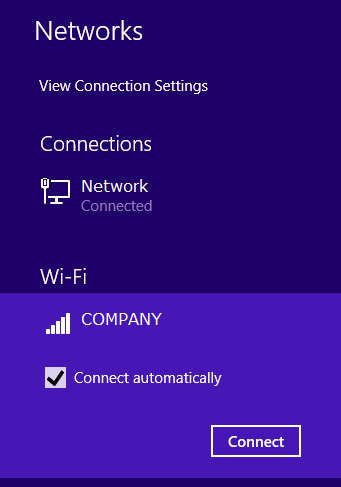 Select wireless network